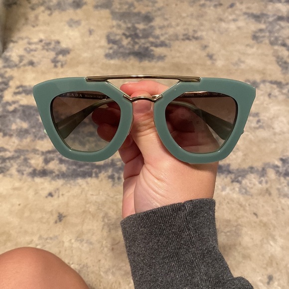 Green Prada sunglasses. Style Code SPR09Q - Picture 2 of 8